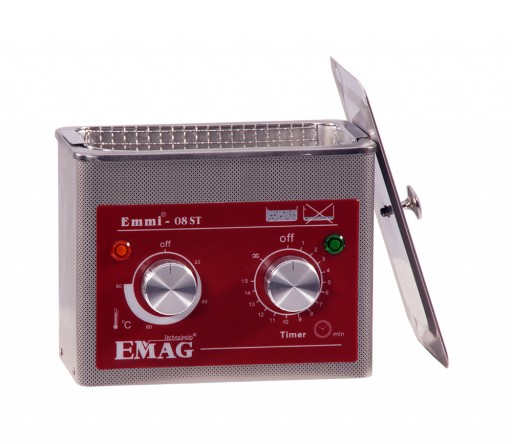 Emmi-08ST H Pulitore a ultrasuoni in acciaio inox con riscaldatore